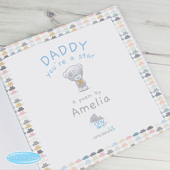 Personalised 'Daddy You're A Star' Poem Book, 3 of 7