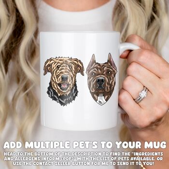 Custom Afghan Hound Portrait Mug For Dog Lover, 8 of 10