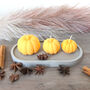 Pumpkin Spice Scented Candles In Halloween Orange Set, thumbnail 7 of 8