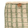 Kagua: Green Check Woven Storage Basket, thumbnail 7 of 9