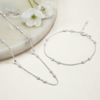 Sterling Silver Delicate Boxes Necklace, 3 of 5