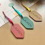 Personalised Christmas Gift Tag Wooden Name Tag Christmas Name Tag, thumbnail 4 of 6