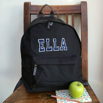 Personalised Applique Name Backpack, 10 of 12