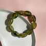 Olive Green Chunky Bead Stretch Bracelet, thumbnail 2 of 5