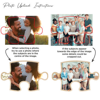 Personalised Jigsaw Piece Photo Frame Print Gift, 5 of 9