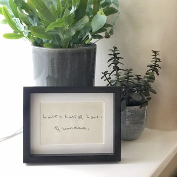 Mounted Personalised Embroidered Handwriting, 6 of 9
