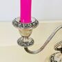 Antique Silver Plated Two Sconce Candelabra, thumbnail 4 of 8