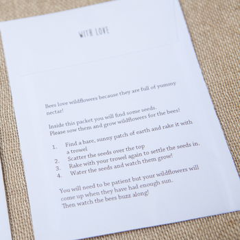 10 ‘Wild About Each Other’ Seed Packet Favours, 3 of 5