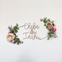 Personalised Couple's Floral Name Sign, thumbnail 4 of 9
