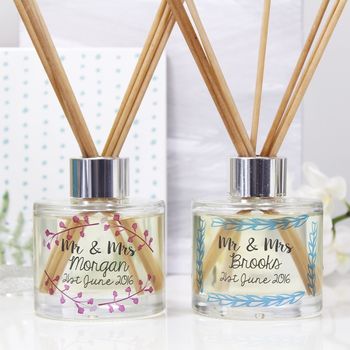 Personalised Wedding Reed Diffuser Gift Set, 2 of 10