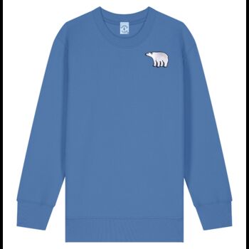 Organic Cotton Embroidered Polar Bear Sweatshirt, 3 of 12