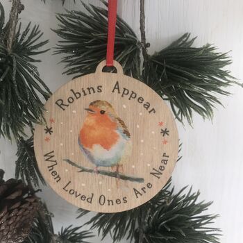 Personalised Robin Christmas Decoration, 3 of 4
