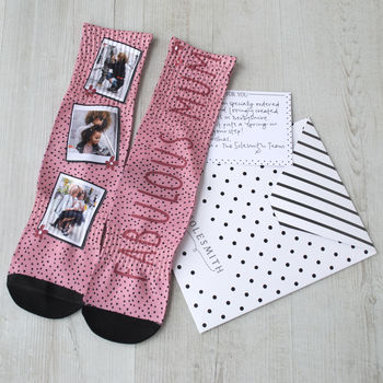 Personalised Fabulous Mum Photo Socks, 3 of 4