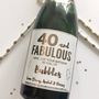 Personalised 40 And Fabulous Champagne/Prosecco Label, thumbnail 1 of 6