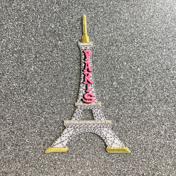 Eiffel Tower Iron On Patch, 2 of 4