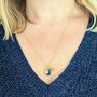 'The Trio' Lapis Lazuli Gold Plated Necklace, thumbnail 5 of 11