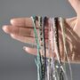 Dainty Crystal Gemstone Choker Necklace, thumbnail 1 of 7