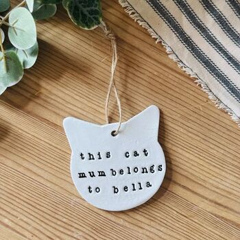 This Cat Mum Belongs To, Personalised Mother's Day Gift, From The Cat Mother's Day Keepsake, 2 of 3