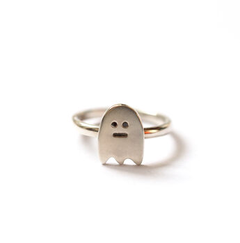 Ghost Ring In Silver And Black Diamonds, 4 of 11