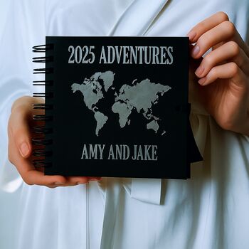 Personalised Travel Scrapbook Travel Gift Holiday Album, 3 of 12