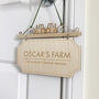 Personalised Farm Bedroom Door Sign, thumbnail 3 of 4