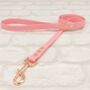 Waterproof Dog Collar And Lead Set Baby Pink, thumbnail 3 of 3