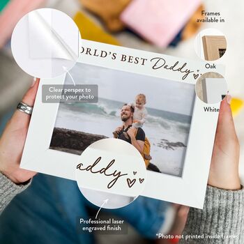 Personalised World’s Best Dad Picture Frame, 4 of 11