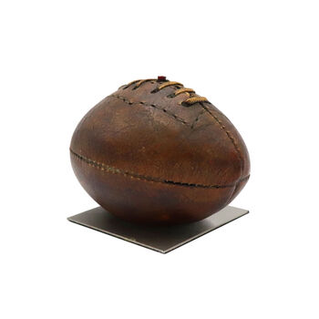 Personalised Antique Rugby Ball Trophy/Ornament, 3 of 6
