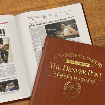 Denver Nuggets Personalised Nba Basketball Gift Newspaper Book, 10 of 12