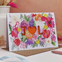 Watercolour Floral Papercut Wedding Card, thumbnail 2 of 9