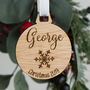 Personalised Christmas Name Bauble Decoration, thumbnail 2 of 6
