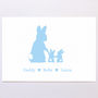 Personalised Rabbit Family Print, thumbnail 5 of 7