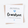 Personalised Grandson Milestone Age Birthday Card, thumbnail 1 of 2