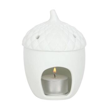 White Acorn Tealight Holder, 3 of 3