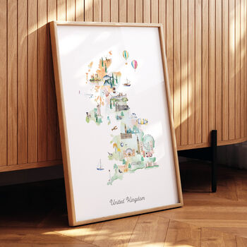 United Kingdom Illustrated Map, 6 of 7