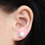 Sterling Silver Freshwater Pearl Earrings, thumbnail 5 of 10