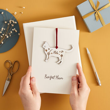 Personalised Cat Keepsake Mother's Day Card, 4 of 6