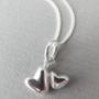 Double Heart Necklace And Chain, thumbnail 1 of 3