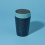 Circular And Co Coffee Cup Made From Fabric 8oz Stonewash Blue, thumbnail 1 of 8