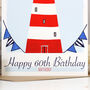 Personalised Lighthouse Age Birthday Card, thumbnail 3 of 12