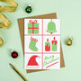 Retro Christmas With Festive Icons Card, thumbnail 1 of 2
