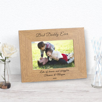 Personalised 'Best Daddy Ever' Photo Frame, 2 of 2
