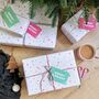 Merry And Bright Christmas Wrapping Paper, thumbnail 1 of 3
