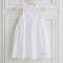 Flower Girl's Personalised Cotton Dress, thumbnail 4 of 6