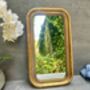 Distressed Gold Portrait Mirror With Beaded Frame Decor, thumbnail 8 of 8