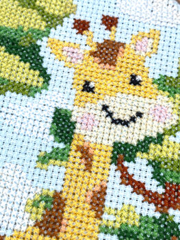 Happy Giraffe Cross Stitch Kit, 3 of 9