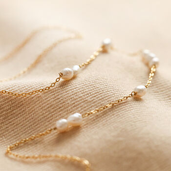 Gold Plated Stainless Steel And Pearl Necklace, 2 of 7