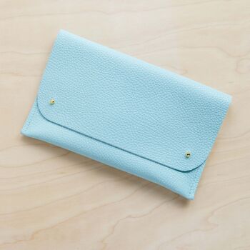 Personalised Leather Clutch Bag, 10 of 12