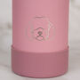 Cockapoo/ Cavapoo/ Maltipoo 30oz Water Bottle With Removable Dog Bowl In Pink/ Grey, thumbnail 3 of 7