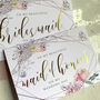Gold Foil To My Bridesmaid Card | Pen Florals, thumbnail 2 of 4